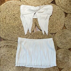 White Top/Skirt Set